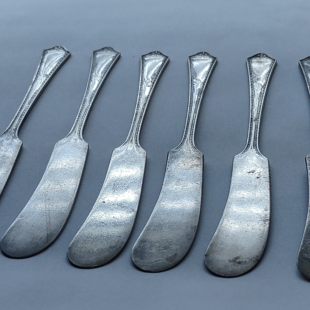 Antique 1916 Flat Handle Butter Spreader Georgia pattern